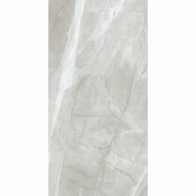 Alessia Light Grey Marble Effect Polished Porcelain