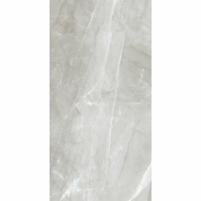 Alessia Light Grey Marble Effect Polished Porcelain