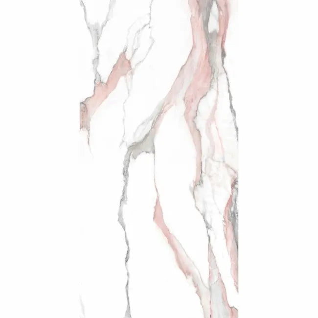 Fantasy Calacatta Pink Polished Marble Effect Porcelain