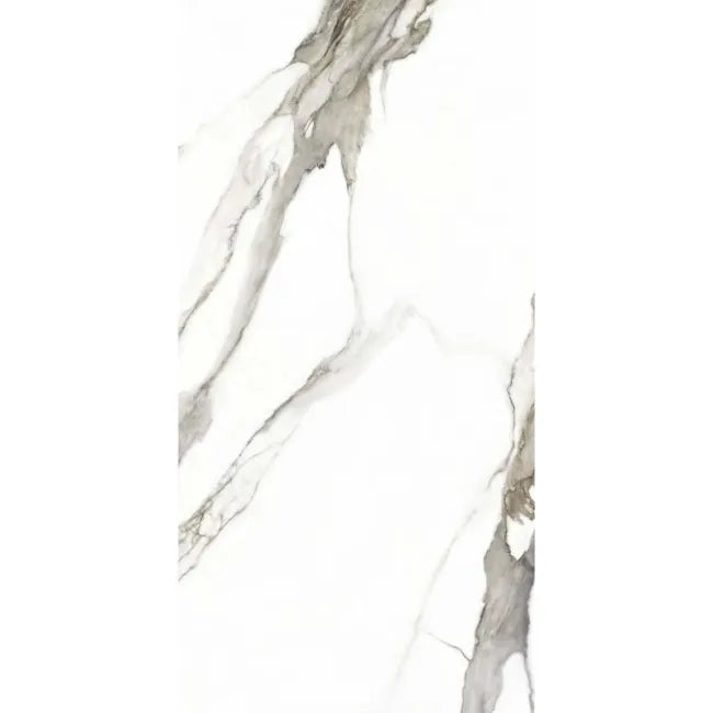 Fantasy Calacatta Taupe Polished Marble Effect Porcelain