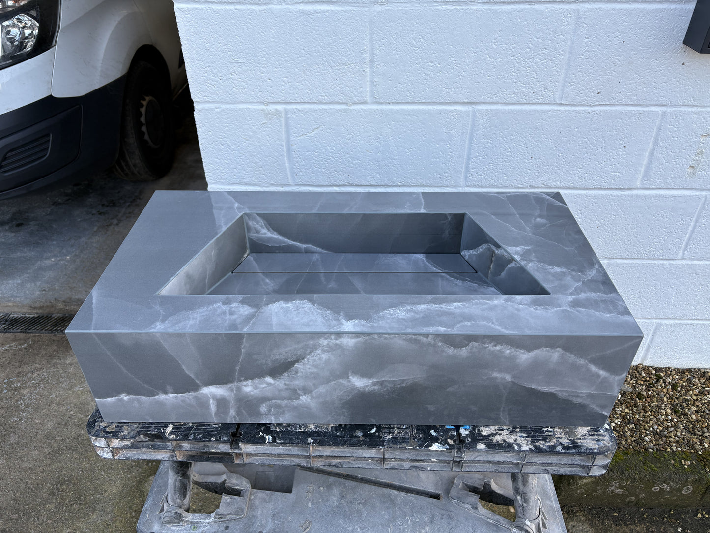 Mid Grey porcelain sink 800mm