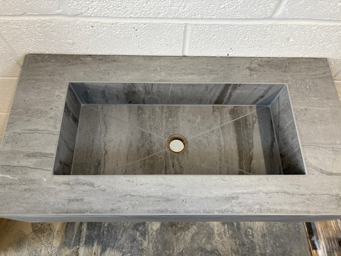 Boscostone Grey Rectified Matt Stone Effect 800mm