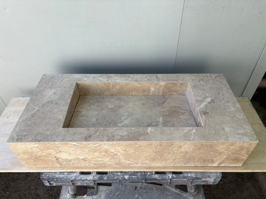 Immense Peach Stone Effect Polished Porcelain 1000mm