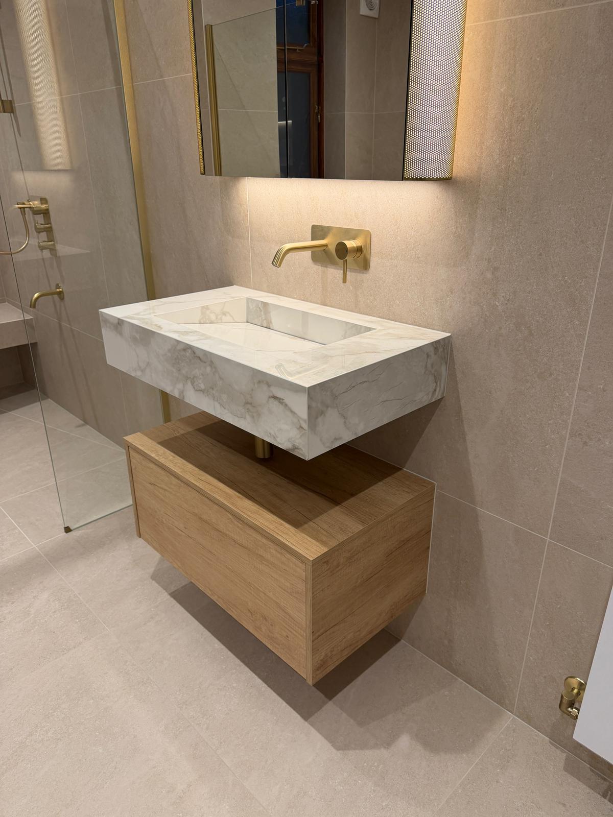 800m sink installed