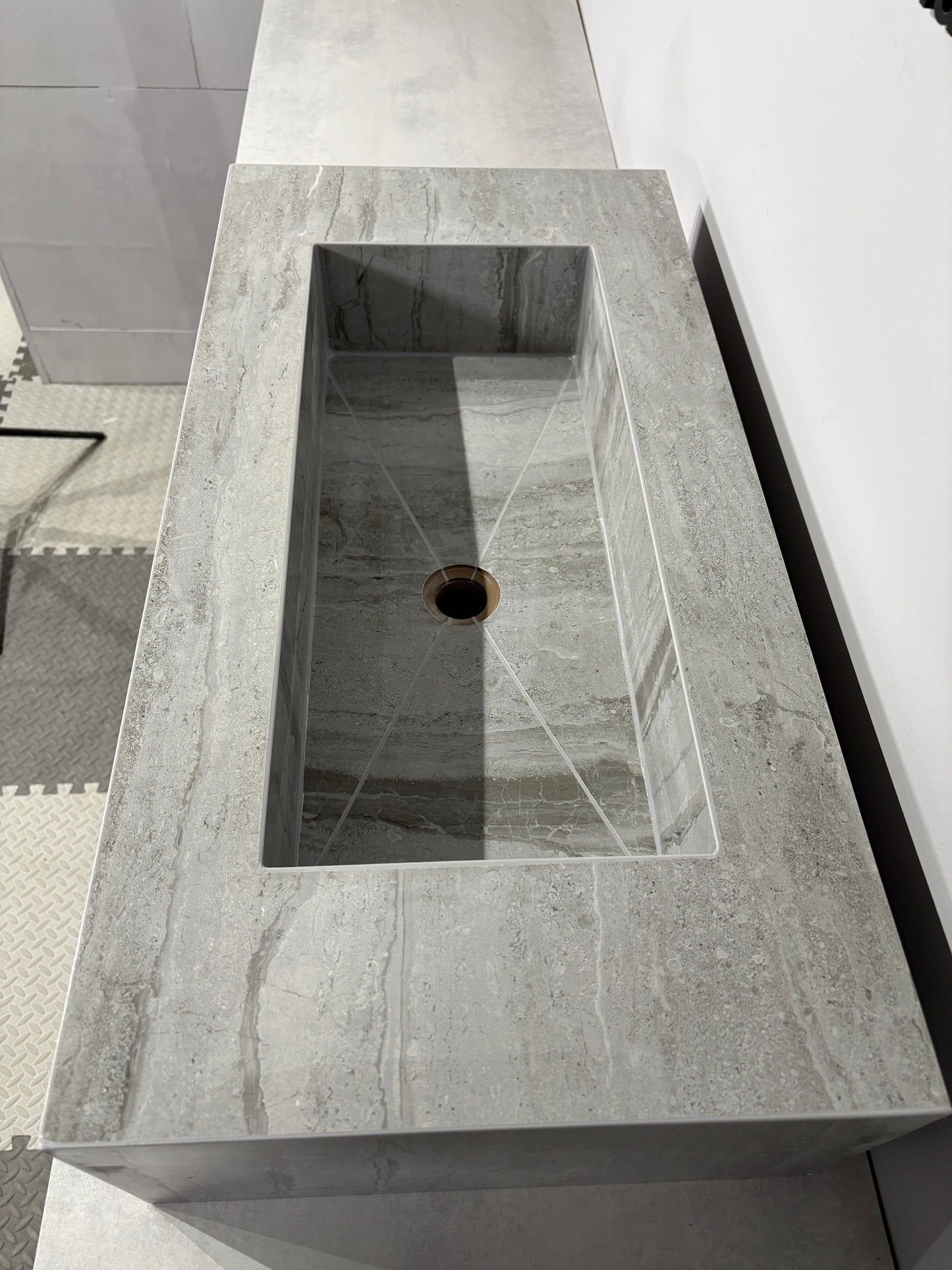 800mm light grey sink